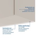 Ver imagem 7 de Ponte Planejada Queen 3 Portas com LED Samambaia CabeCasa MadeiraOriginals Off White