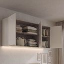 Ver imagem 2 de Ponte Planejada Queen 3 Portas com LED Samambaia CabeCasa MadeiraOriginals Off White