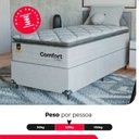 Ver imagem 5 de Cama Box Solteiro + Colchão Comfort Class Pillow Top 88x188 Branco/suede Branco