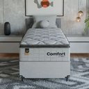 Ver imagem 6 de Cama Box Solteiro + Colchão Comfort Class Pillow Top 88x188 Branco/suede Branco