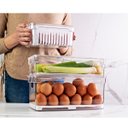 Ver imagem 6 de Kit 6 Organizadores De Geladeira Clear Fresh Porta Frutas Legumes Porta Frios E Porta Ovos OU