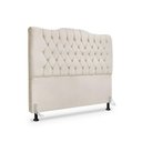 Ver imagem 1 de Cabeceira de Cama Box King 195cm Dunas - Veludo Bege Claro.