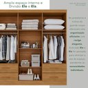 Ver imagem 7 de Guarda-Roupa Casal 6 Portas 4 Gavetas Texas Premium Marrom/Cinamomo