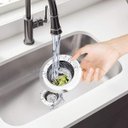 Ver imagem 2 de Kit 4 Ralinhos Ralo Pia Cozinha Tanques Inox Peneira 7cm