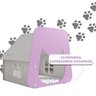 Casinha Esconderijo Para Gato Com Colchão 100% MDF Branca Rosa Malu Shop Jm - 3