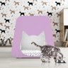 Casinha Esconderijo Para Gato Com Colchão 100% MDF Branca Rosa Malu Shop Jm - 1