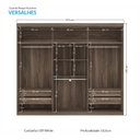 Ver imagem 4 de Guarda Roupa Casal 6 Portas 4 Gavetas Versalhes Santos Andirá