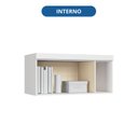 Ver imagem 6 de Armário Aéreo Modulado Solteiro 1 Porta Infinity Branco/Line