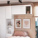 Ver imagem 2 de Armário Aéreo Modulado Solteiro 1 Porta Infinity Branco/Line