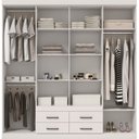 Ver imagem 2 de Guarda Roupa Casal 8 Portas 4 Gavetas Nápoles