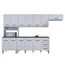 Ver imagem 1 de Cozinha Modulada 12 Portas 3 Gavetas Atenas Kaiki Móveis:branco