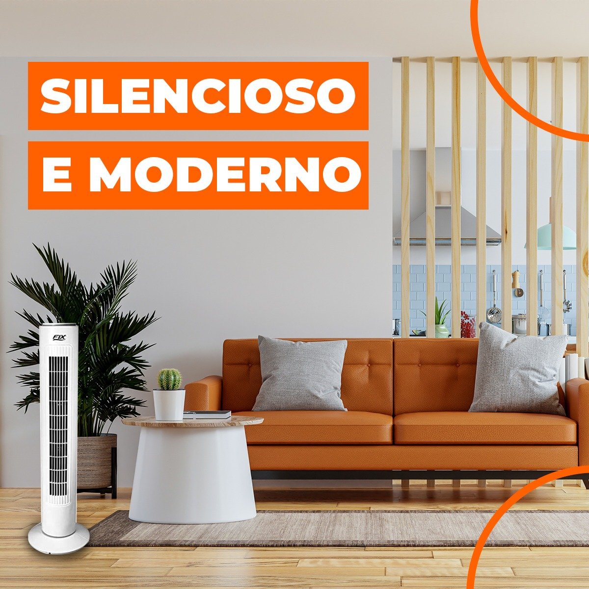 Circulador Ventilador de Ar Potente Design Inovador 110v - 9