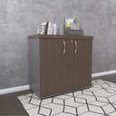 Ver imagem 2 de Armário para Escritório Baixo 2 Portas com Chave