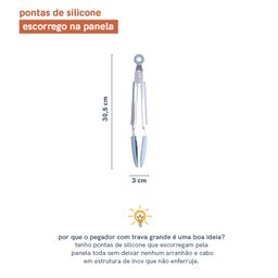 PEGADOR COM TRAVA G 30CM - OIKOS - 2