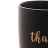 Caneca Em Cerâmica Bon Gourmet Thankful Preto E Azul 340ml - 5