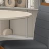 Conjunto Mesa Redonda Scala 4 Cadeiras Estofadas Frei/off/cinza - M.a Freijó/off Premium/cinza - 3