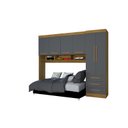 Ver imagem 1 de Guarda Roupa Modulado Solteiro 6 Portas e 3 Gavetas Belgica/america Freijo/grafite - Mopar