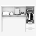 Ver imagem 3 de Guarda Roupa Modulado Solteiro 6 Portas e 3 Gavetas Belgica/america Freijo/grafite - Mopar