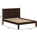 Ver imagem 3 de Cama de Casal 112cm x 210cm em Madeira Maciça Modena Marrom/Capuccino