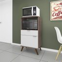 Ver imagem 1 de Balcão de Cozinha para Forno e Micro-ondas 1 Porta 1 Gaveta Retrô RT 3114