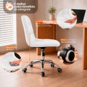Ver imagem 4 de Kit 4 Cadeiras Office Botonê Giratória Ergonômica para Escritório Branco