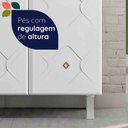Ver imagem 7 de Paneleiro em Aço Mirage 4 Portas 3 Prateleiras Branco - Telasul