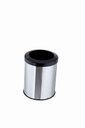 Ver imagem 1 de Lixeira Inox Aro Esmaltado 15 Litros Cozinha Banheiro Cesto - Preto
