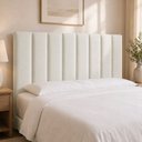 Ver imagem 1 de Cabeceira para Cama Box Casal 140cm Cory Facto Off White - Sallar Home