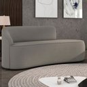 Ver imagem 1 de Sofá 2 Lugares para Sala 140cm Orgânico Wendi Suede Grafite I01 - Mpozenato