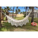 Ver imagem 3 de Rede de Dormir Descanso Casal Ostra Bege/crua Algodão Luxo