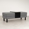 Conjunto Puff Baú 120cm e Bandeja Antúrio CabeCasa MadeiraMadeira - 1