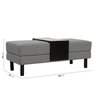 Conjunto Puff Baú 120cm e Bandeja Antúrio CabeCasa MadeiraMadeira - 5