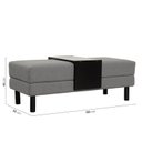 Ver imagem 5 de Conjunto Puff Baú 120cm e Bandeja Antúrio CabeCasa MadeiraOriginals