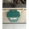 Lixeira Suspensa para Cozinha e Banheiro com Tampa Deslizante - Verde - 7