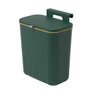 Lixeira Suspensa para Cozinha e Banheiro com Tampa Deslizante - Verde - 1