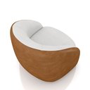 Ver imagem 7 de Kit 2 Poltronas Decorativas Jenny Base Giratória em Metal Preto Bouclê Branco/caramelo G45 - Gran Be