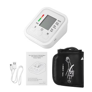 Aparelho de Pressão Arterial Automático Digital com Monitor Inteligente Portátil de Braço:branco