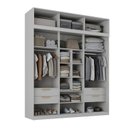 Ver imagem 5 de Guarda-Roupa Planejado 2 Peças 6 Portas de Correr Jade CabeCasa MadeiraOriginals Cinza