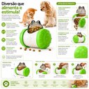 Ver imagem 5 de Brinquedo Dispensador de Ração para Pets Utimix Interativo para Cães e Gatos Verde Tamanho Único