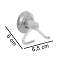 Ver imagem 2 de Cabide Gancho P/ Toalha de Banho Rosto Standard Polido