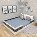Ver imagem 1 de Cama Infantil Montessoriana Cori Casal Yescasa Branco/Preto
