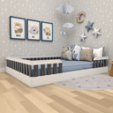Ver imagem 2 de Cama Infantil Montessoriana Cori Casal Yescasa Branco/Preto