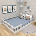 Ver imagem 1 de Cama Infantil Montessoriana Casal Cori Yescasa Branco/Cinza Cristal