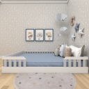 Ver imagem 3 de Cama Infantil Montessoriana Casal Cori Yescasa Branco/Cinza Cristal