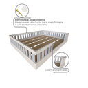 Ver imagem 6 de Cama Infantil Montessoriana Casal Cori Yescasa Branco/Cinza Cristal