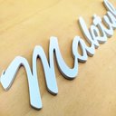 Ver imagem 2 de Adorno De Parede "Maktub" - Já Estava Escrito - Lettering, 3D, quadrinho - Toque 3D:Branco