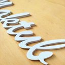 Ver imagem 3 de Adorno De Parede "Maktub" - Já Estava Escrito - Lettering, 3D, quadrinho - Toque 3D:Branco