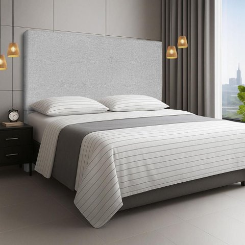 Cabeceira Cama Box Casal Queen 160 Cm Estofada Revestida em Linho Exclusivo
