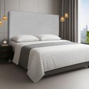 Ver imagem 1 de Cabeceira Cama Box Casal Queen 160 Cm Estofada Revestida em Linho Exclusivo