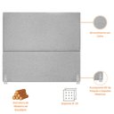 Ver imagem 2 de Cabeceira Cama Box Casal Queen 160 Cm Estofada Revestida em Linho Exclusivo